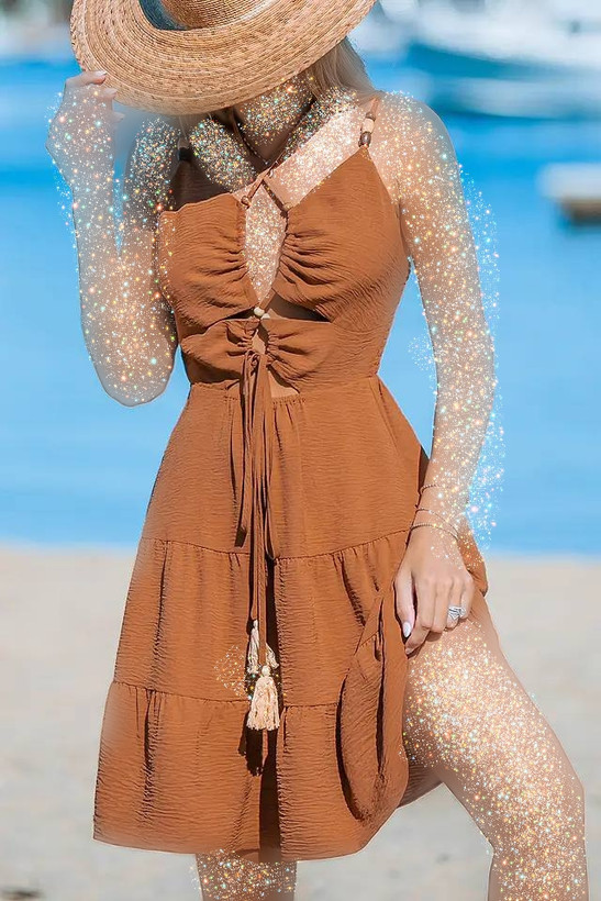 پیراهن زنانه/دخترانه اسپرت برند کاپشی کد ۱۴۴۹