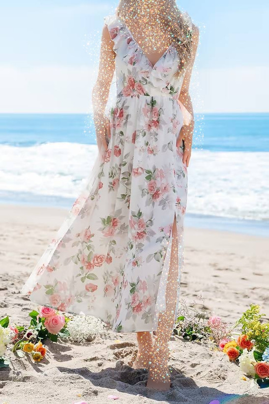 پیراهن مجلسی زنانه حریر برند کاپشی کد ۱۵۵۵