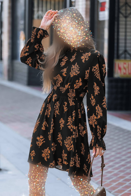 پیراهن زنانه مجلسی حریر آستردار کمر کشی برند کاپشی کد ۱۵۸۷