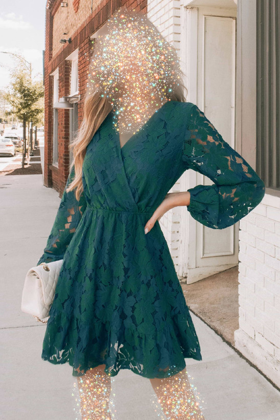پیراهن زنانه مجلسی گیپور آستردار برند کاپشی کد ۱۶۰۰